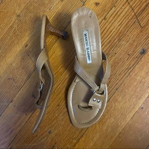 Manolo Blahnik Flip Flop heels